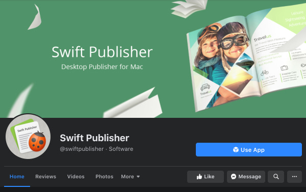 Swift Publisher beautiful Facebook cover