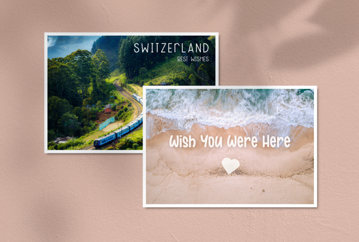 Holiday postcards.