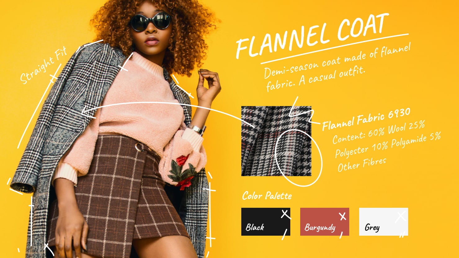 A lookbook for a fashion designer.