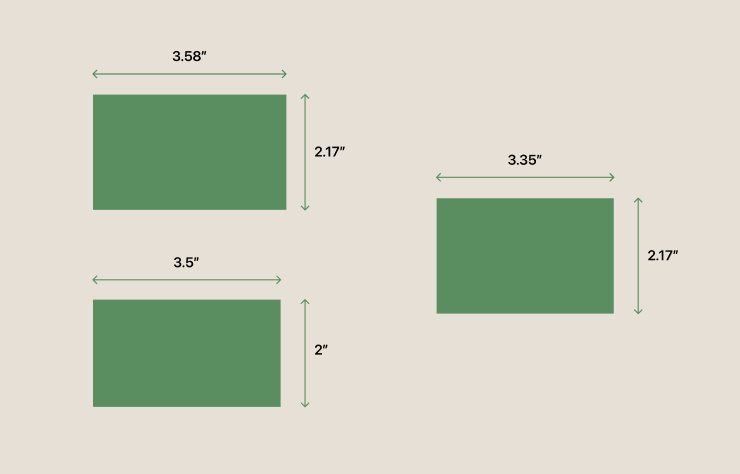 Business Cards Dimensions.