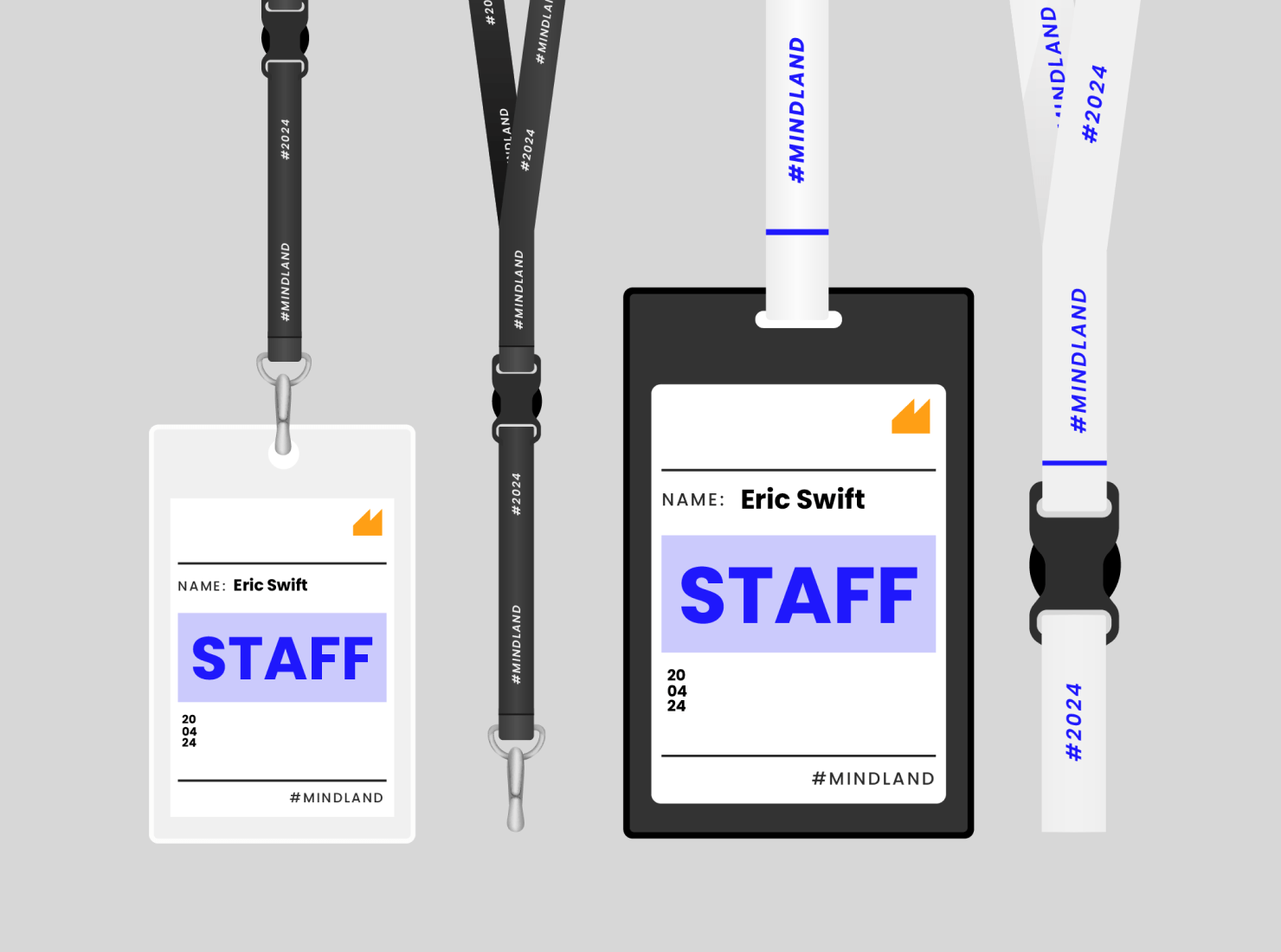 Conference name badges.