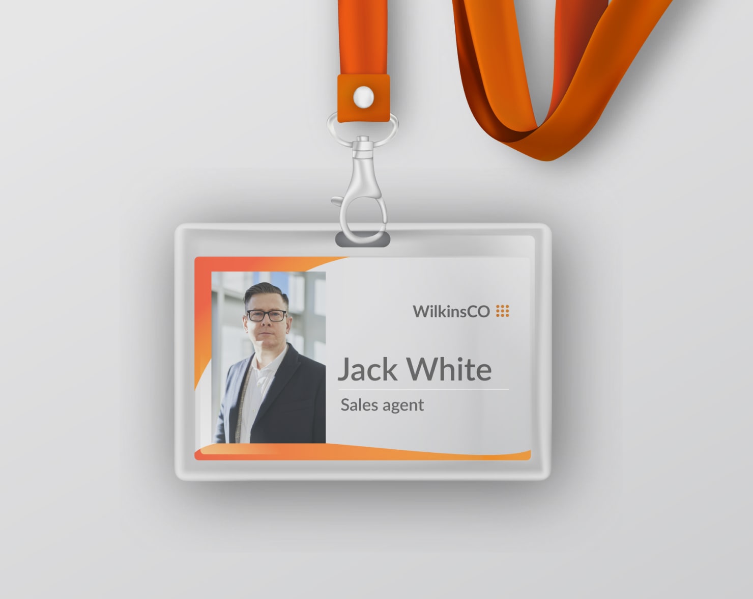 Custom name badge.