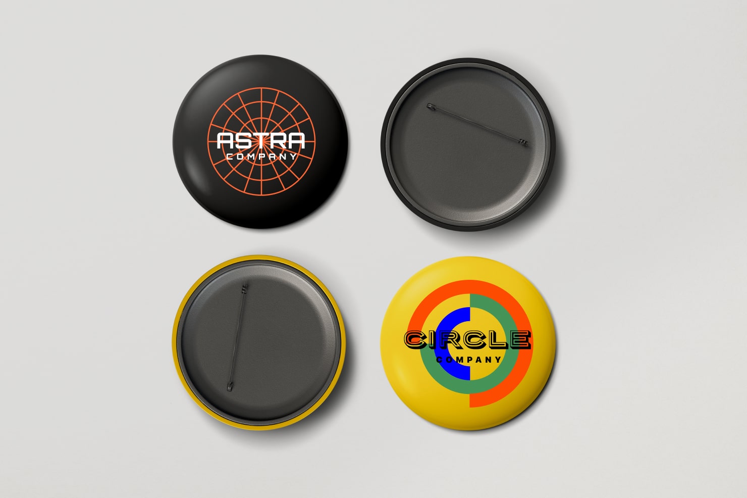 Logo pins for business.