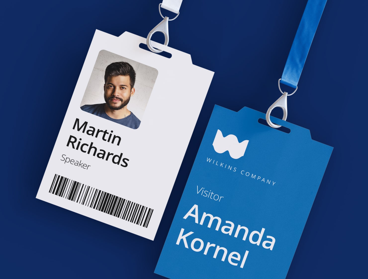 Professional name tag.