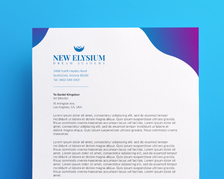 Letterhead Layout Design At Willingham Blog