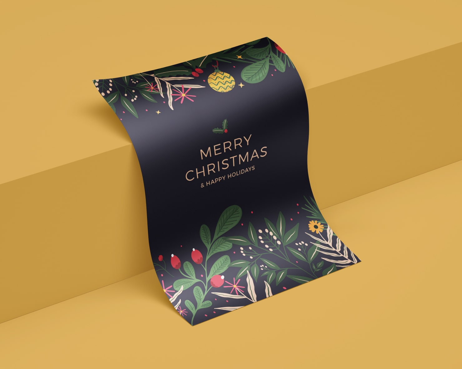 Friendsmas invitation card.