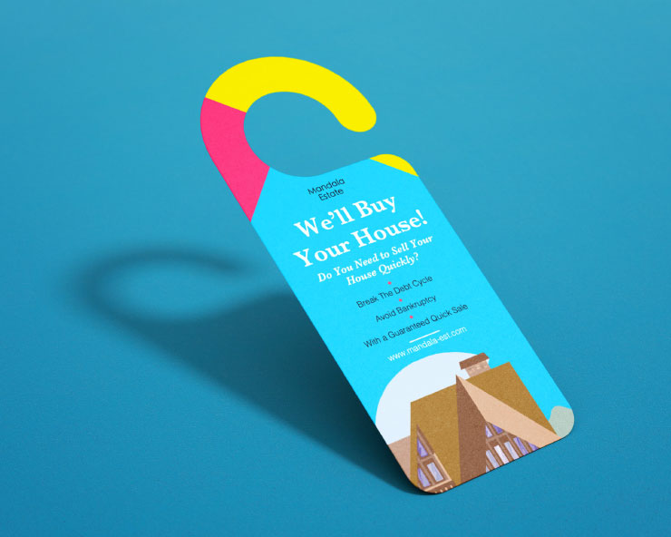 Advertising door hanger