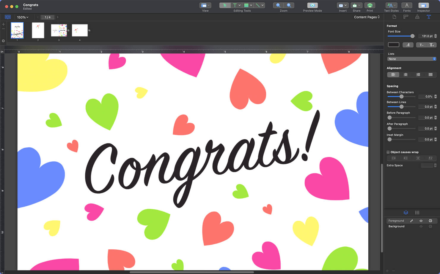 Swift Publisher—greeting cards maker.