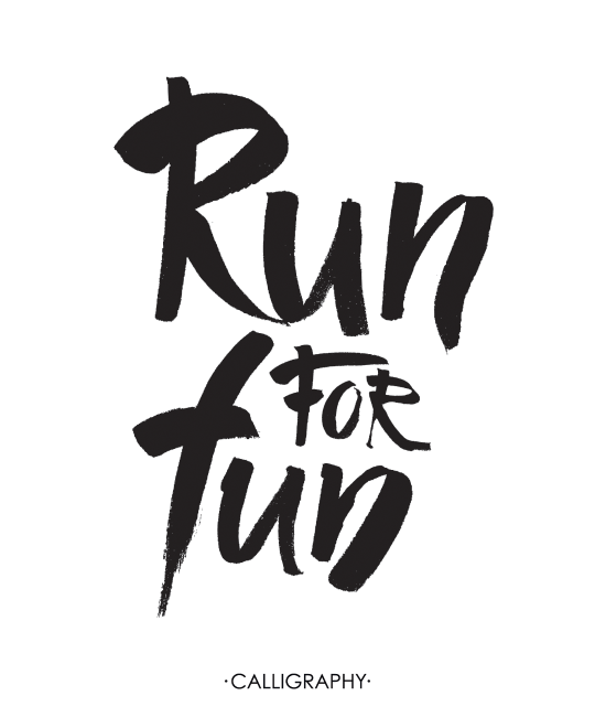 Run is fun poster