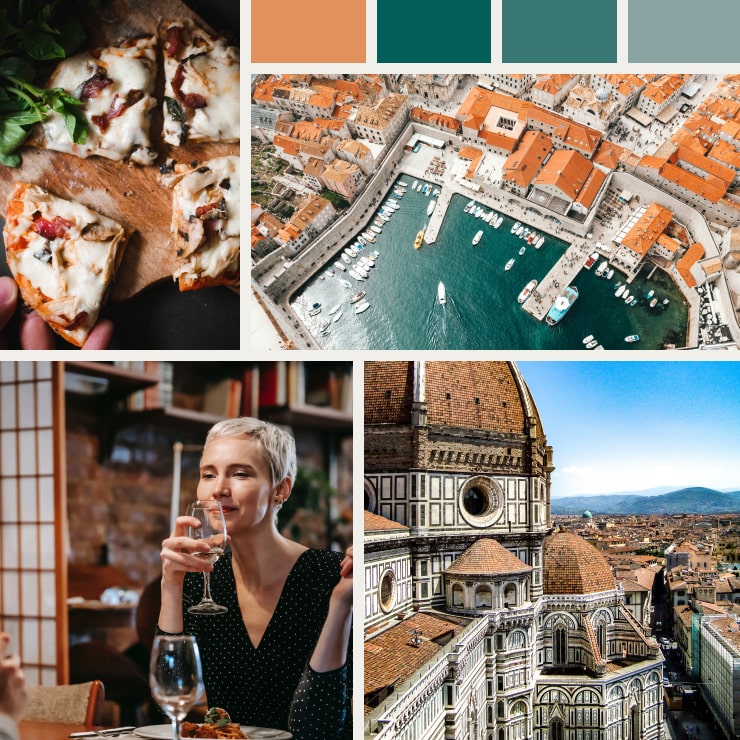 Inspirational Mood Board about Trip to Italy