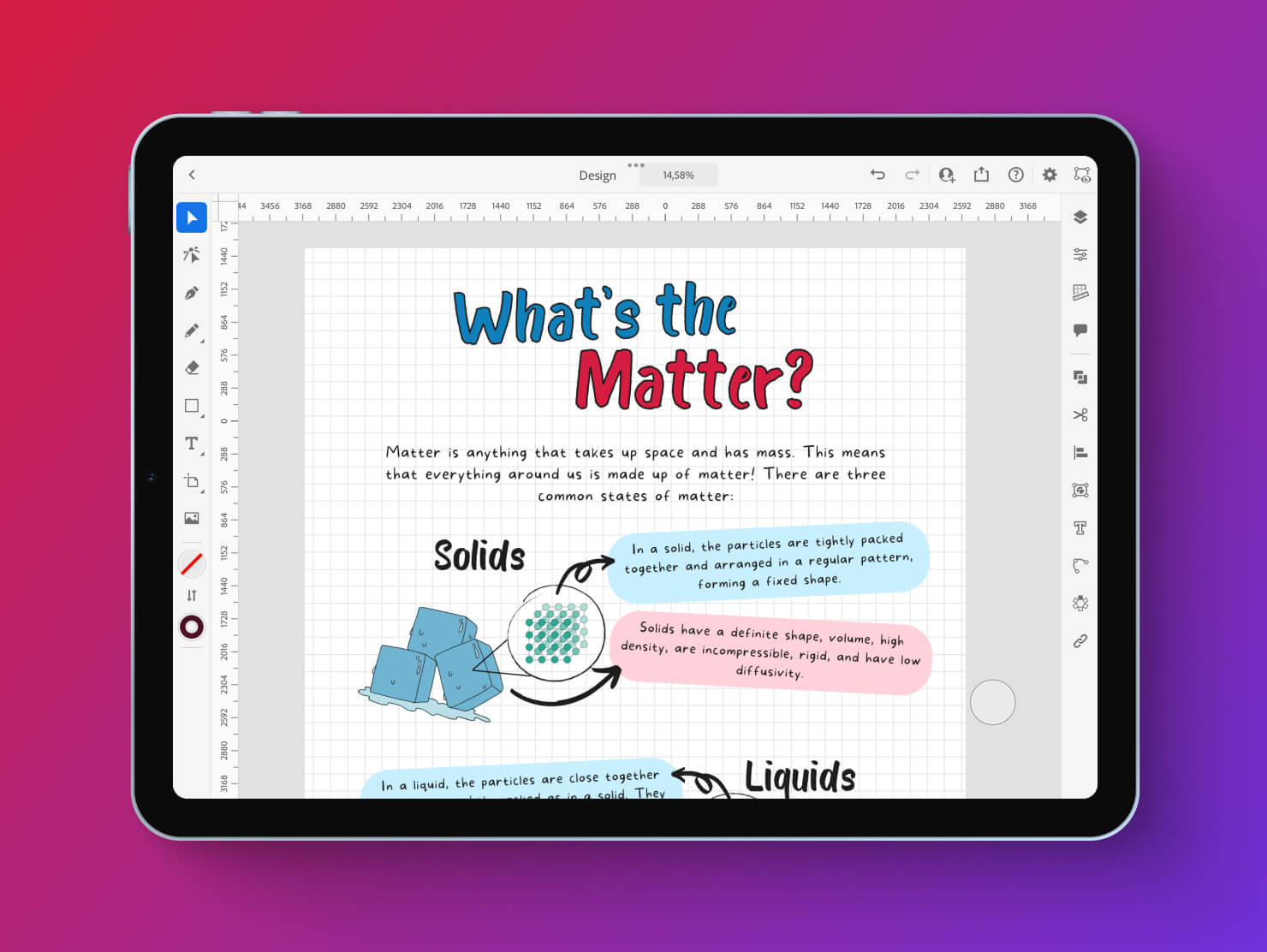 Canva for iPad interface.