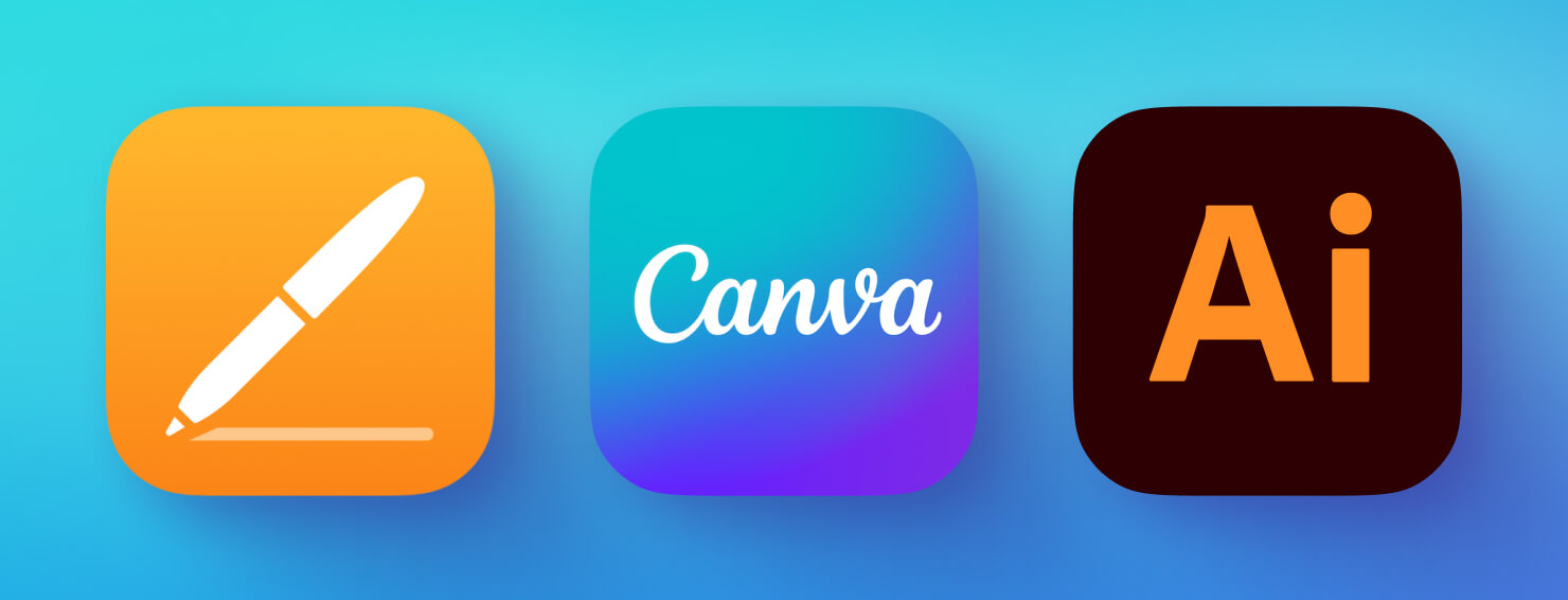 Publishing apps for iPad and iPhone icons.