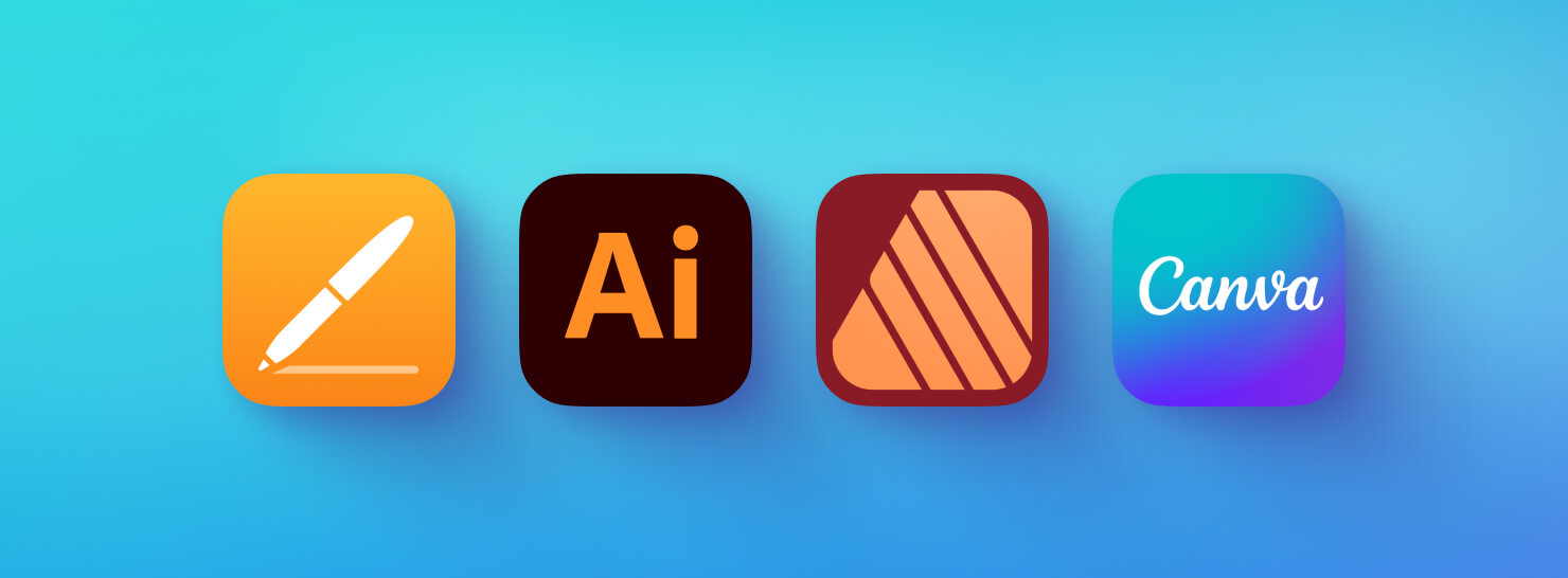 Publishing apps for iPad and iPhone icons.