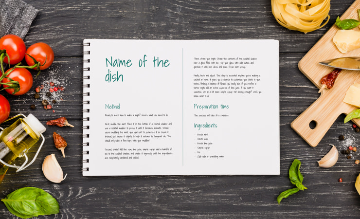 Recipe note cards