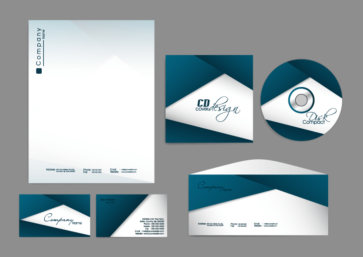 Blue color set for your business