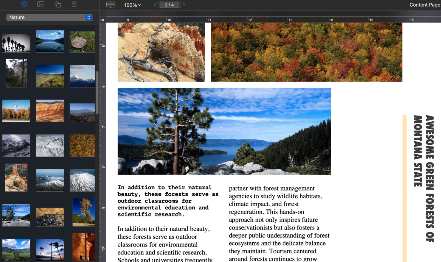 Images Collection in Swift Publisher for Mac.
