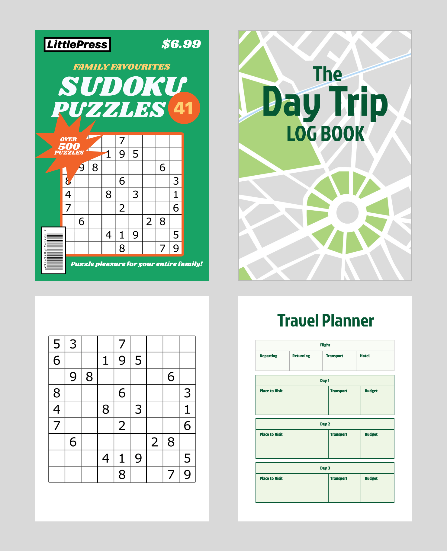 Low content books created in Swift Publisher for Mac.