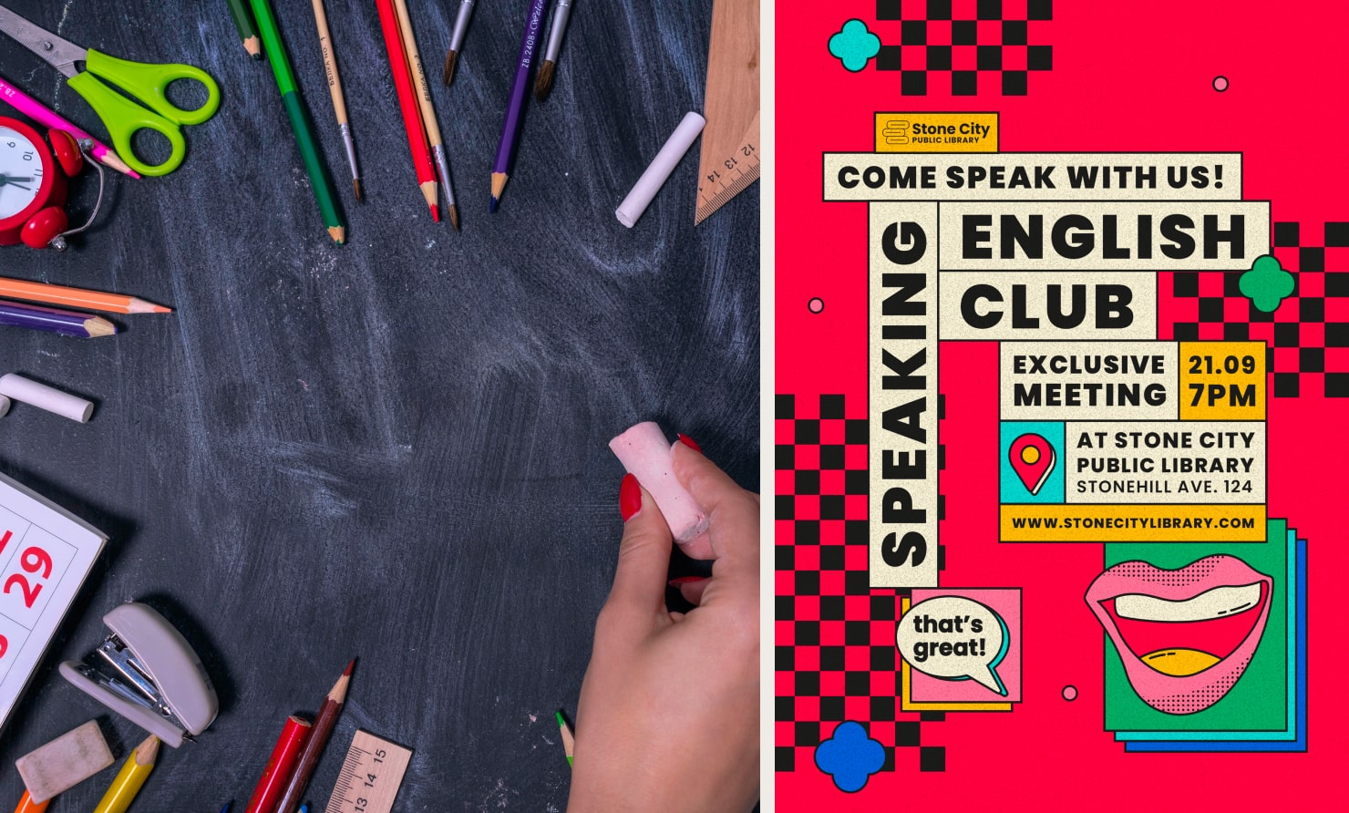 English club poster created in Swift Publisher for macOS.