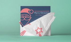 How to design a Christmas card article preview with beautiful Christmas greeting card.