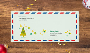 How to design and print a Christmas envelopes article preview with custom envelope.