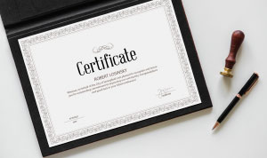 How to Design and Print Certificates on Your Mac article preview with custom certificate of appreciation.