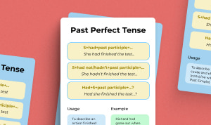 How to design reference cards article preview with a reference sheet for English lesson.