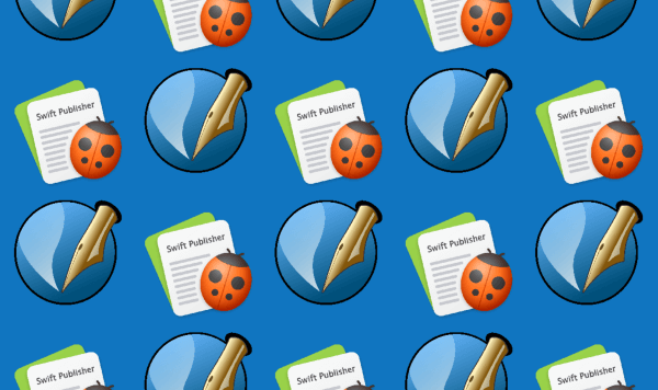 Choosing Between Swift Publisher and Scribus for Your Next Project article preview with Swift Publisher and Scribus icons. 
