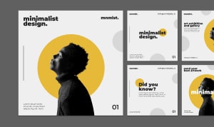 Tips and Tricks for a Successful Design article preview with a minimalist design project.