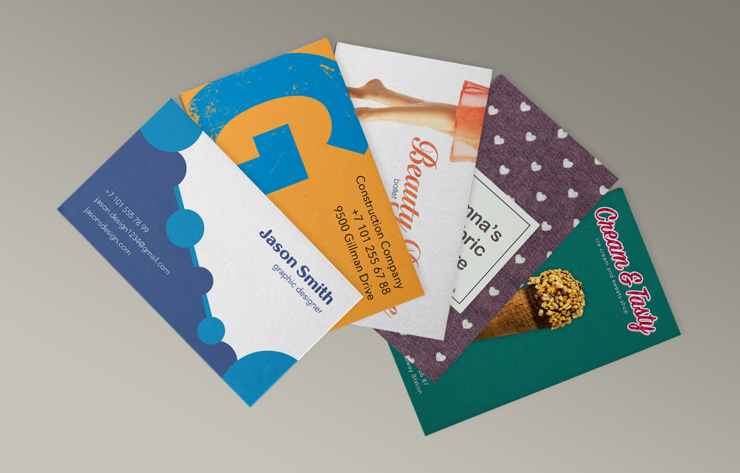 Different types of business cards