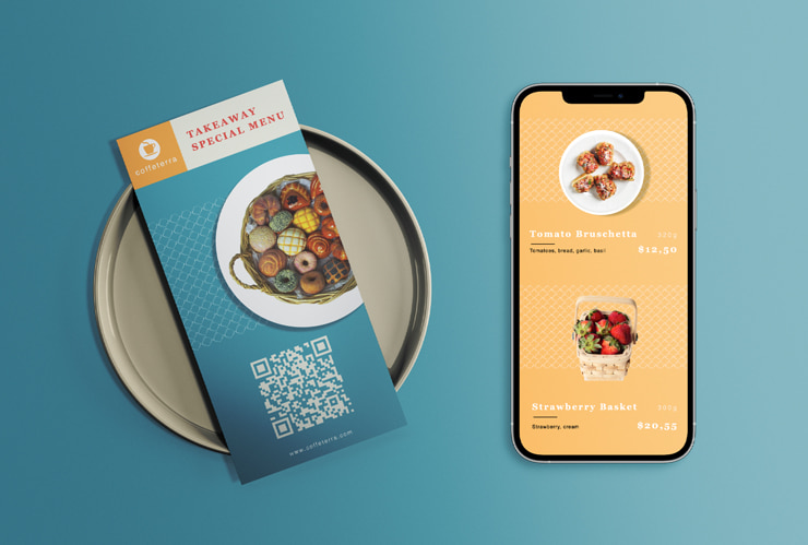 QR code with restaurant menu