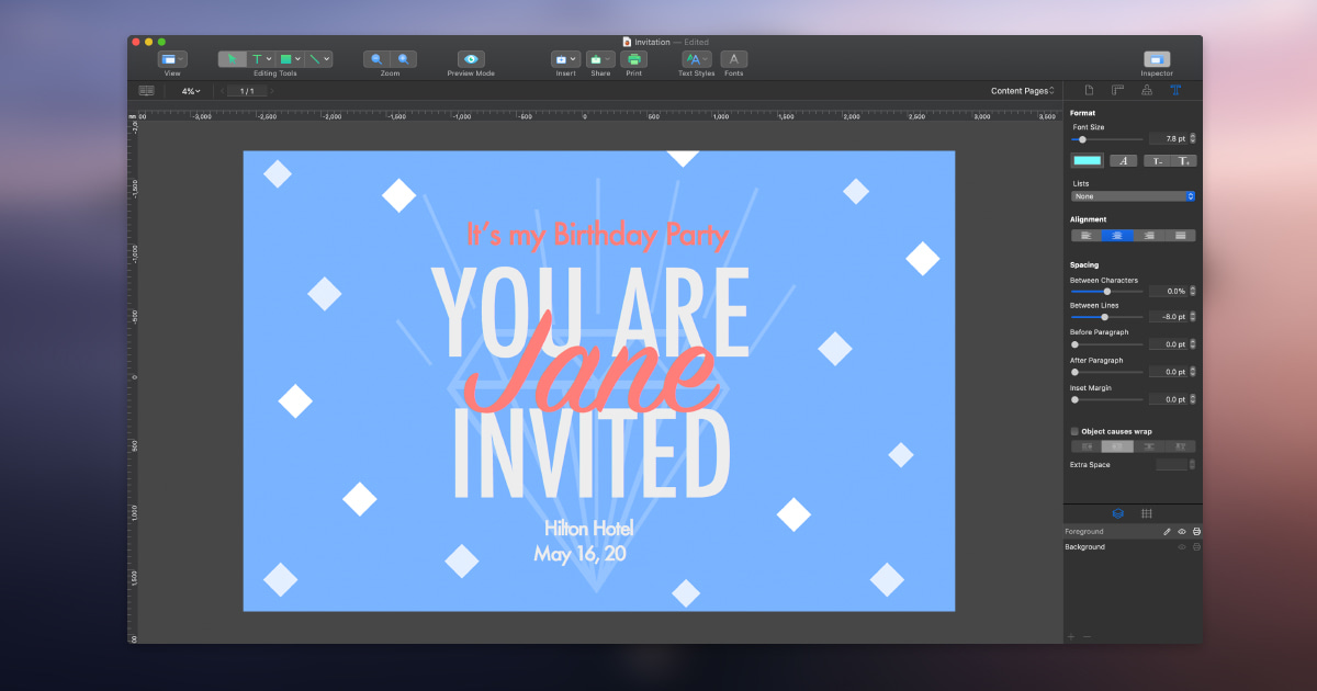 how to make invitations on mac for free