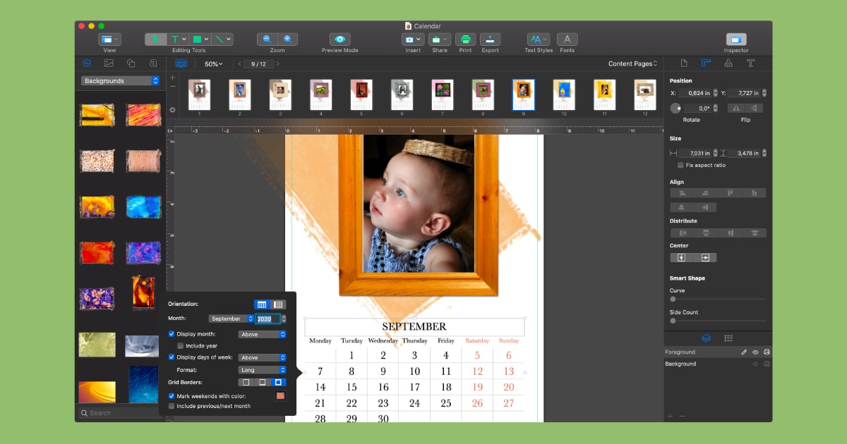 How to Create a Calendar on Your Mac | Swift Publisher