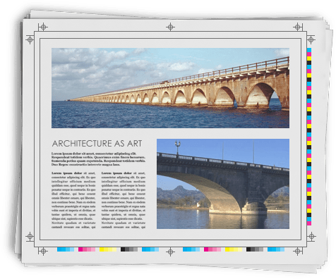Documents created with desktop publishing software