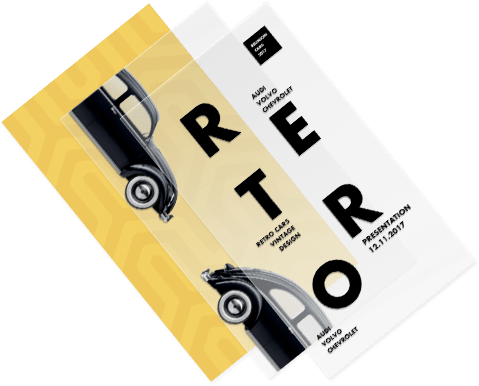 Image of a leaflet with several layers