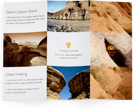 Eine Flyer-Vorlage, erstellt mit der Microsoft Publisher-Alternative für Mac.