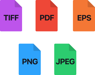 Export in TIFF, PDF, EPS, PNG and JPEG