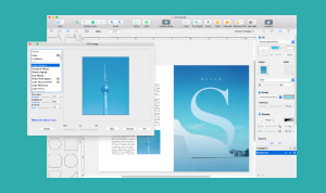 InDesign alternative preview with Swift Publisher interface.