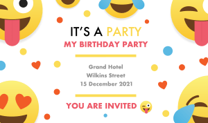Preview image for Invitation Maker for Mac with custom party invitation.