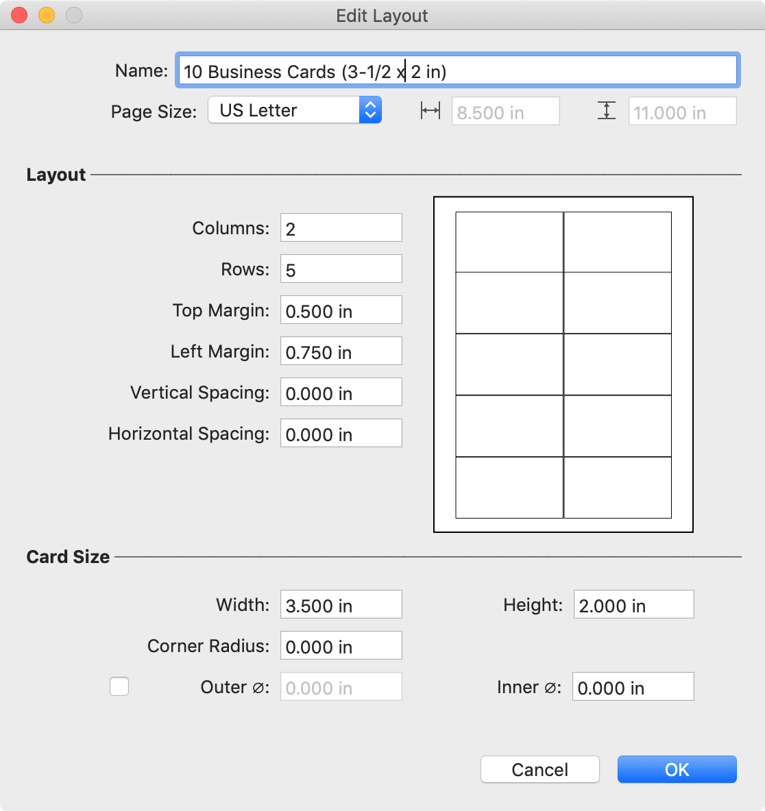 Custom layout editor